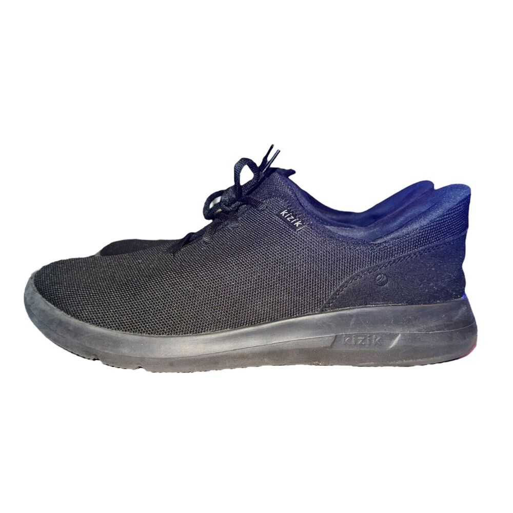 Kizik Madrid Eco Knit Sneakers Unisex Women 13.5 Men 12 Wide Black Shoes